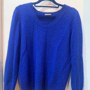 Royal blue cashmere sweater